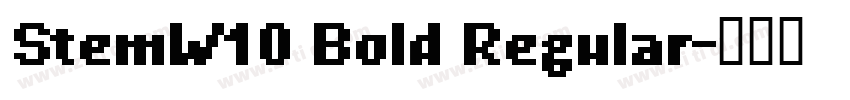 StemW10 Bold Regular字体转换